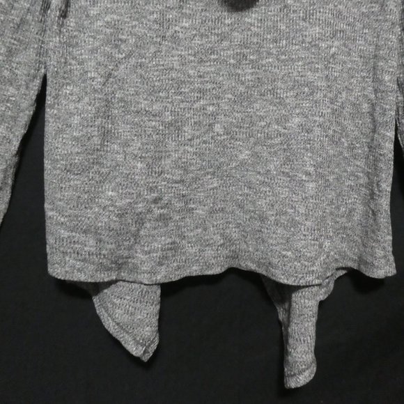 GEORGE | xs | Hooded Charcoal Open Front Long Sleeve Cardigan / Shrug | GUC - Picture 14 of 15